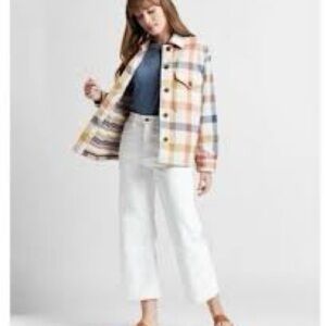 Dylan Sherpa lined zip flannel shaker size medium like new